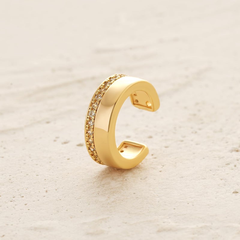 MYEARS Women Ear Cuff Earring Gold Non Pierced Ear Cartilage Clip on Wrap Hoop 14K Gold Filled Tiny Boho Beach Simple Minimalist Delicate Handmade Hypoallergenic Jewelry Gift-Sold as Single/Pair - Image 4